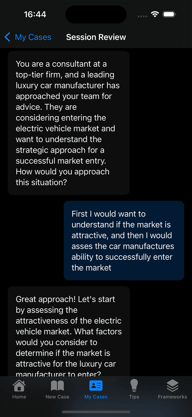 Live AI mock interviews